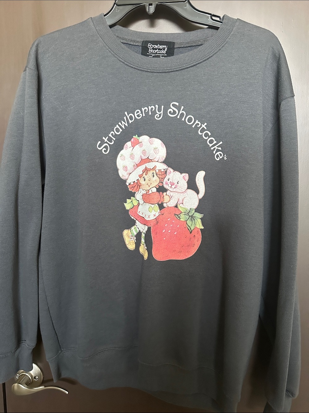 Women's Strawberry Shortcake Charcoal Gray Sweatshirt